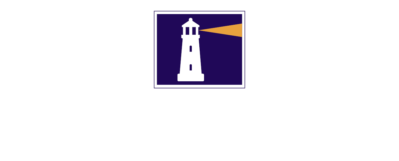 The Wright Choice lighthouse logo with yellow light on a blue background